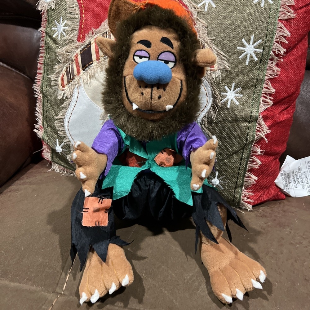 Halloween Werewolf Nylon Plush Monster Bash Bad To The Bone Gibson Greeting 1997